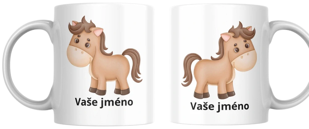 Hrnek koník se jménem