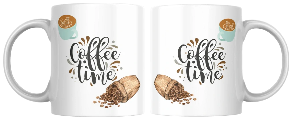 Hrnek s motivem coffe time