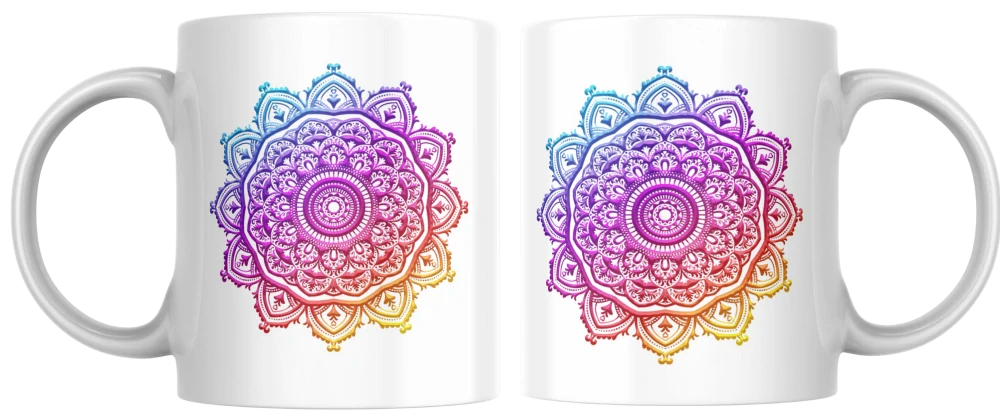 Hrnek s potiskem Mandala
