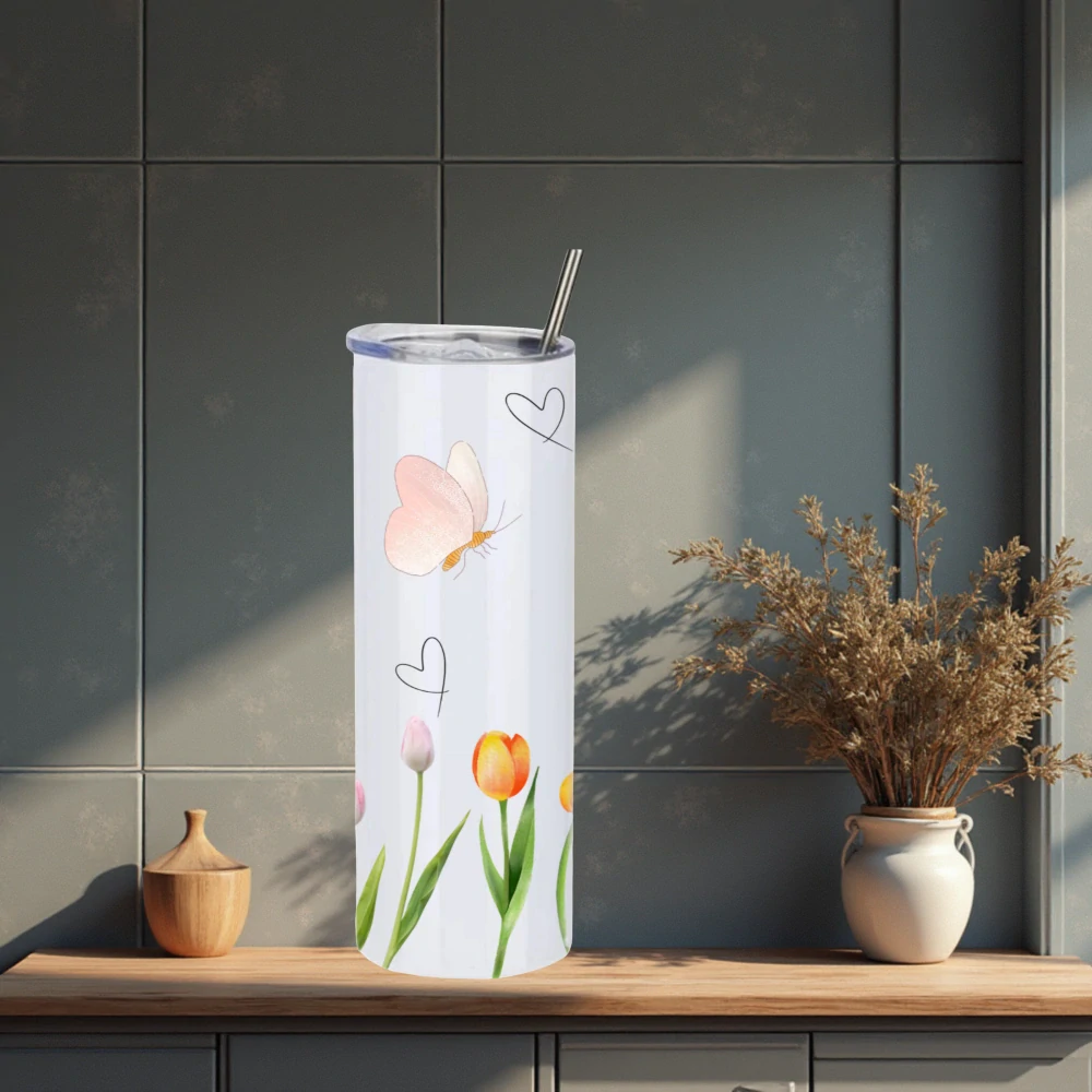 Termo kelímek Tulipány – termo hrnek s potiskem
